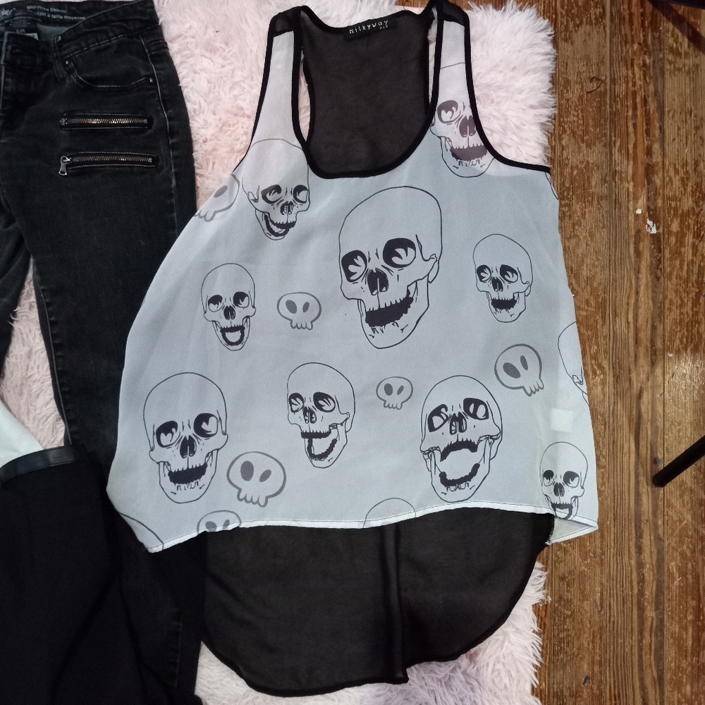 Goth girl starter kit bundle huge lot! 8 pieces blk&wht aesthetic 8 piece- SOLD - Picture 8 of 16